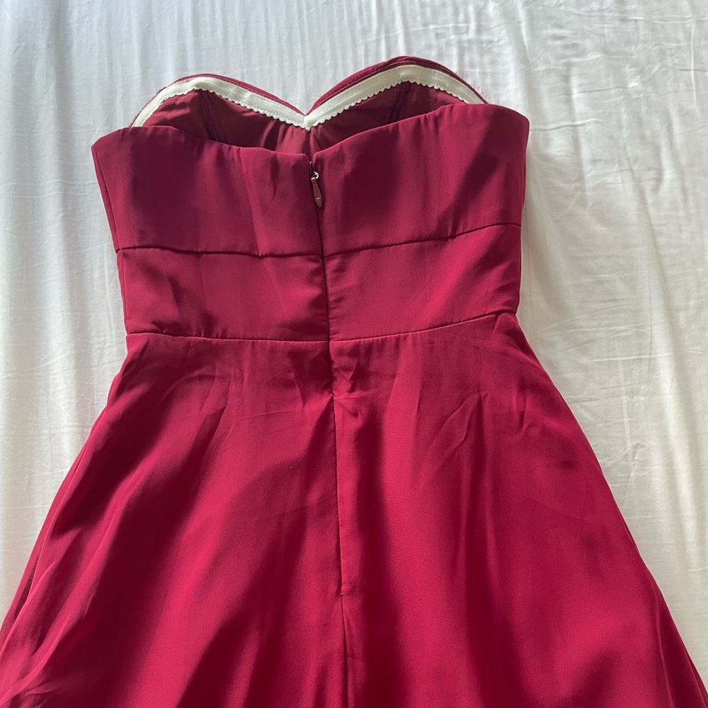 Azazie - burgundy braidsmaid dress - Picture 3 of 4
